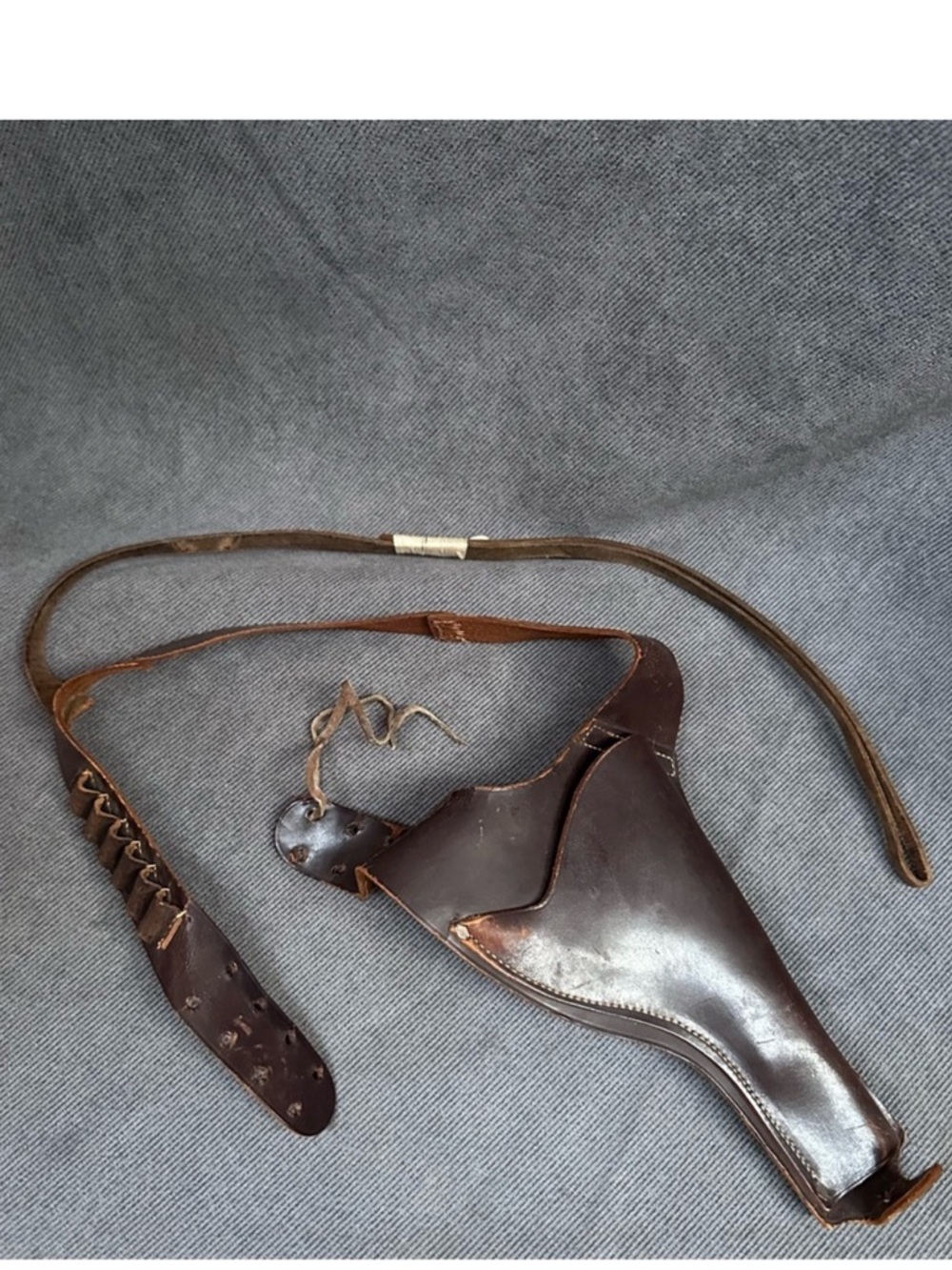 Vintage leather gun holster costume renfaire